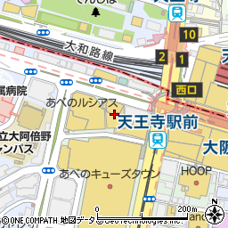 焼肉 しゃぶしゃぶ 食べ放題 はや 阿倍野アポロ店周辺の地図