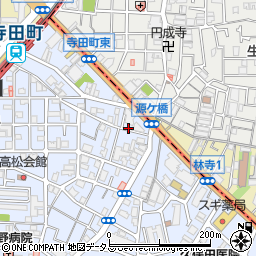 エニタイムフィットネス　寺田町店周辺の地図