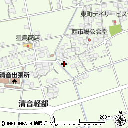 岡山県総社市清音軽部324周辺の地図