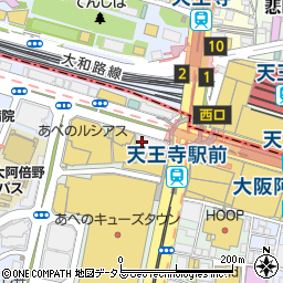 ＴＢＣ天王寺駅前店周辺の地図