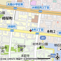 立田ガラス店周辺の地図