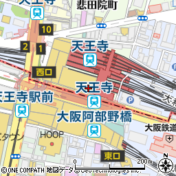 ニューツルマツ4 天王寺MIO店周辺の地図