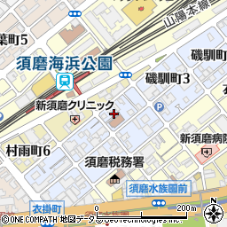 兵庫県神戸市須磨区磯馴町4丁目周辺の地図
