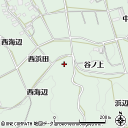 愛知県田原市六連町（西谷ノ上）周辺の地図