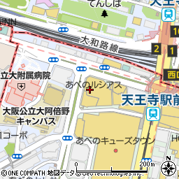 喜久屋書店阿倍野店子ども館周辺の地図