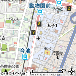 大阪市立愛隣会館周辺の地図