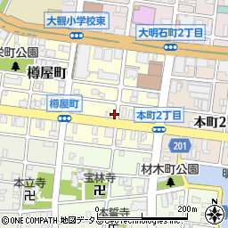 兵庫県明石市樽屋町6-4周辺の地図