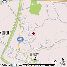 三重県名張市上小波田371周辺の地図