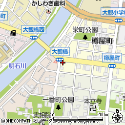 兵庫県明石市樽屋町15-15周辺の地図