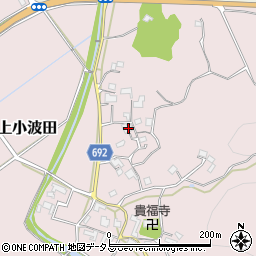 三重県名張市上小波田365周辺の地図