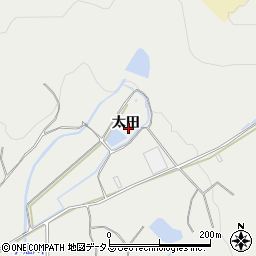 愛知県田原市江比間町（太田）周辺の地図