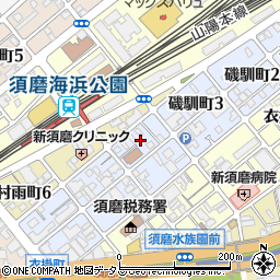 兵庫県神戸市須磨区磯馴町4丁目2周辺の地図