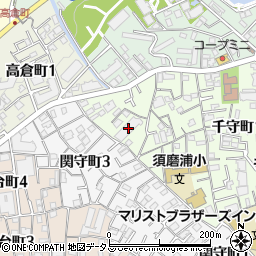コープ野村須磨・千守周辺の地図