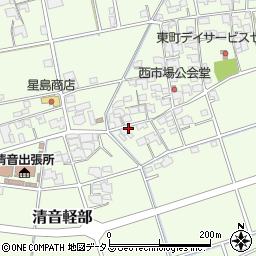 岡山県総社市清音軽部327周辺の地図