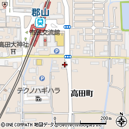 奈良県大和郡山市高田町245-30周辺の地図