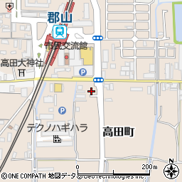 奈良県大和郡山市高田町245周辺の地図