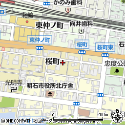 明石桜町ハイツ周辺の地図