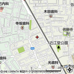 大阪府東大阪市源氏ケ丘3周辺の地図