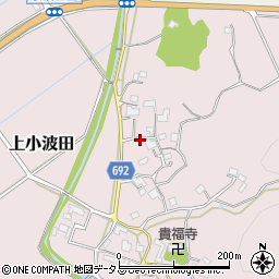 三重県名張市上小波田360周辺の地図