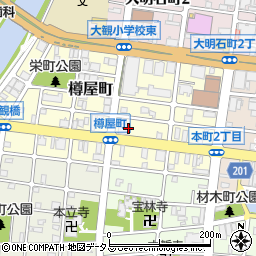 兵庫県明石市樽屋町6-11周辺の地図