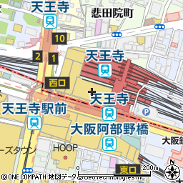 青山フラワーマーケット　天王寺ＭＩＯ店周辺の地図