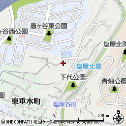 兵庫県神戸市垂水区下畑町鳥ケ蔵山周辺の地図