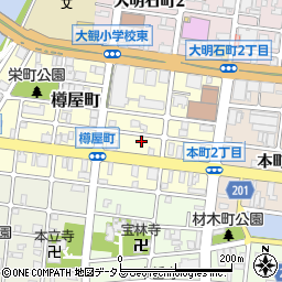 兵庫県明石市樽屋町6-23周辺の地図