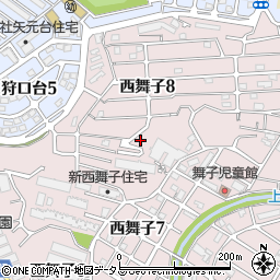 矢元台南公園周辺の地図