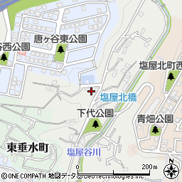 兵庫県神戸市垂水区下畑町唐ケ谷周辺の地図