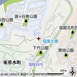 兵庫県神戸市垂水区下畑町（唐ケ谷）周辺の地図