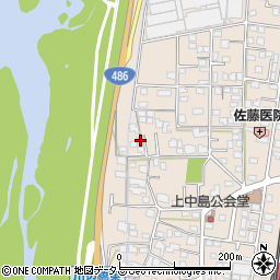 岡山県総社市清音上中島91周辺の地図