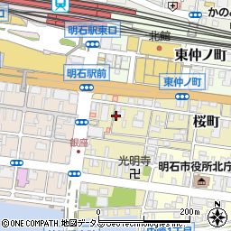 兵庫県明石市桜町周辺の地図