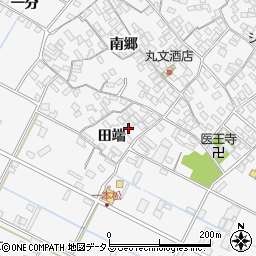 愛知県田原市小中山町（田端）周辺の地図