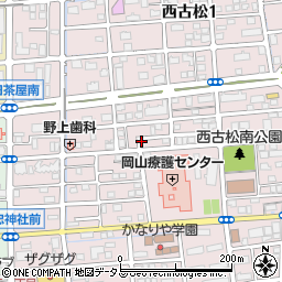 岡山県パン協同組合周辺の地図