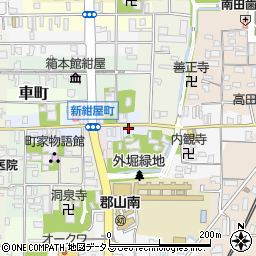 奈良県大和郡山市矢田町通周辺の地図