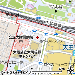日本調剤　あべの薬局周辺の地図