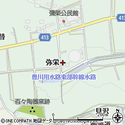 愛知県田原市六連町弥栄周辺の地図