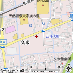 岡山県岡山市北区久米222周辺の地図