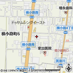 東大阪仏光殿周辺の地図