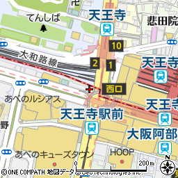 賃貸住宅サービス　ＮｅｔＷｏｒｋ天王寺店周辺の地図
