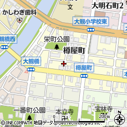 兵庫県明石市樽屋町17-1周辺の地図