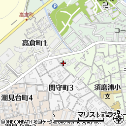 大橋メゾン周辺の地図