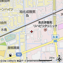 岡山県岡山市北区久米178周辺の地図
