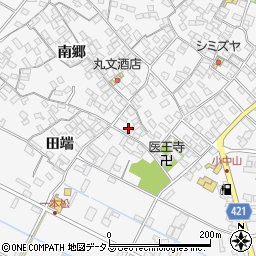 愛知県田原市小中山町南郷53周辺の地図