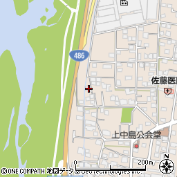 岡山県総社市清音上中島87周辺の地図