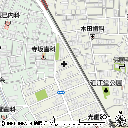 大阪府東大阪市源氏ケ丘2-20周辺の地図