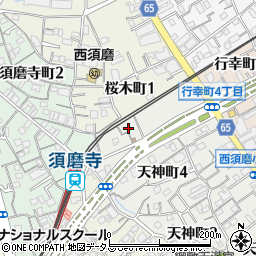 須磨寺ハイツ周辺の地図