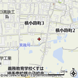 大阪府東大阪市横小路町3丁目7周辺の地図