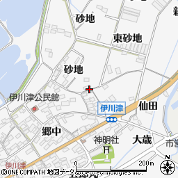 愛知県田原市伊川津町周辺の地図