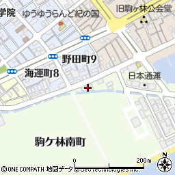 兵庫県神戸市長田区駒ケ林南町1-55周辺の地図